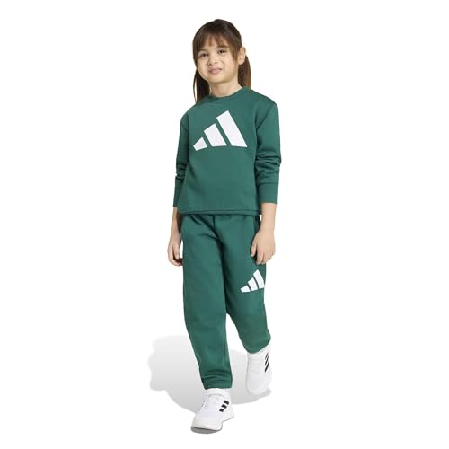 adidas Unisex Kinder Essentials Jogger Track_Suit, collegiate green/white, 3-4 Years – Ansicht 6