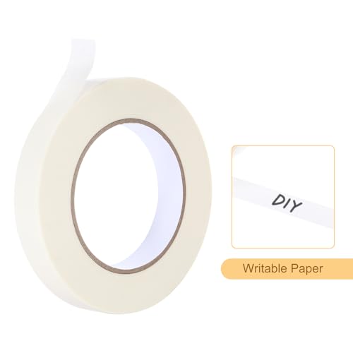 Image of Masking Tape White Painters Tape Paper Tape [for Crafts DIY Walls Painting Packing Automotive Home Decoration Teaching]- 0.7 Inch x 60 Yards /12 Rolls