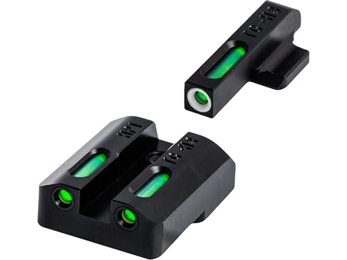 Image of TRUGLO TFX Handgun Sight | Durable Shock-Resistant Compact Brightly Glowing Tritium & Fiber-Optic Xtreme Day /Night Sight for Handguns