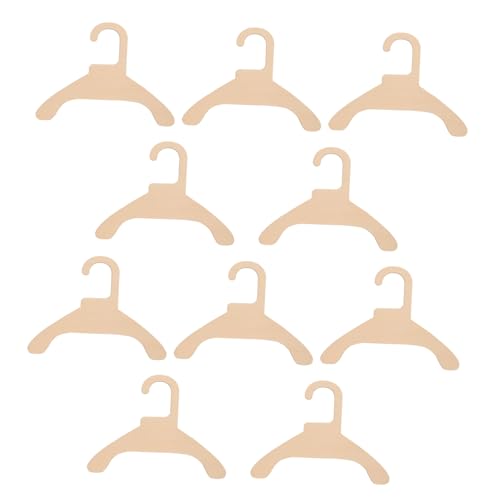 Hemoton Dog Clothing Hanger Set 10pcs Small Wooden Hangers for Pet Garments Accessories