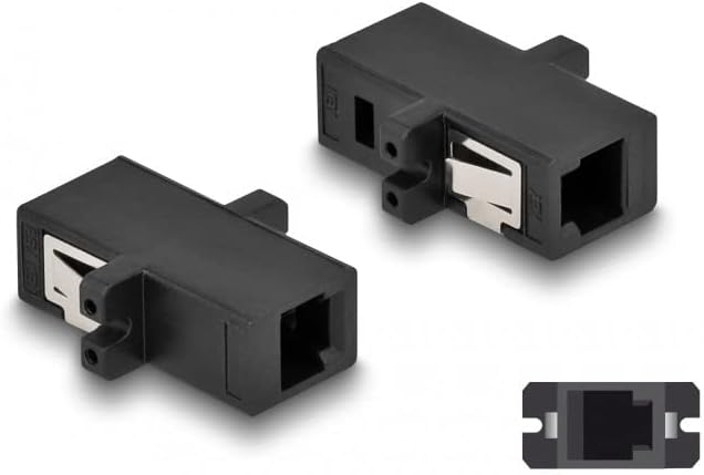 DeLOCK LWL Coupling MTRJ Female to MTRJ Female Black