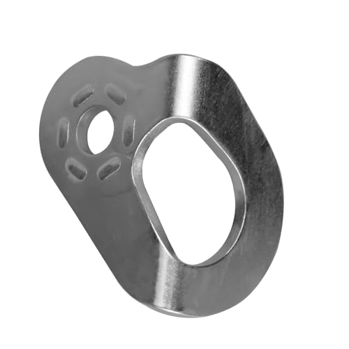 Image of 5pc UIAA 35kN Heavy Duty Stainless Steel Climbing Bolt Hanger, M10, Silver, Button Head, 10mm Bolt, for Rock Climbing, Hammock, Gym, Aerial Work, Caving, Rescue