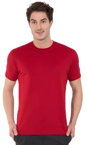 Image of Jockey Men's Us81 Super Combed Cotton Rich Graphic Printed Round Neck Half Sleeve Regular Fit T-Shirt