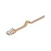 Goobay 95887 CAT 6 Flat-Patch Cable, U/UTP, Light Brown, 5 m Length