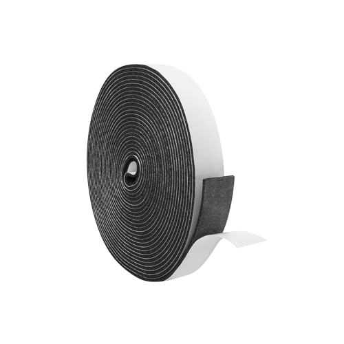 Image of DGSL Foam Weather Stripping, 1 inch x1 /8 inch, 16.5Ft Door Window Seal Tape | Self Adhesive Weatherstrip AC Foam Tape for Window Gaps, Door Frame, Soundproof Insulation
