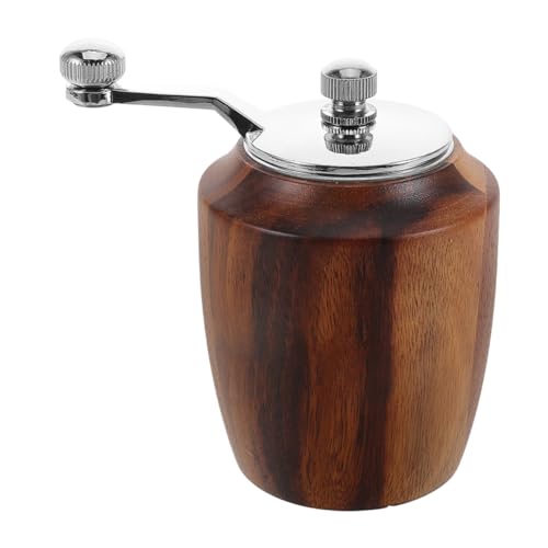 Toddmomy Manuelle Pfeffermühle, Manual Holz Handkurbel Salzmühle, Klassische Gewürzmühlen mit kurbel für Home Restaurant Outdoor BBQ Küche Schleifwerkzeug