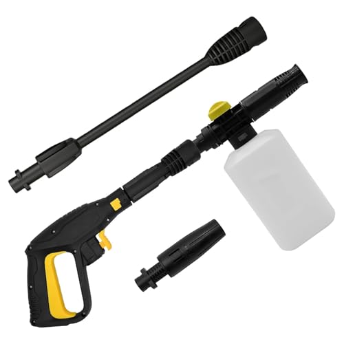 Xynovia Kit de pistolet de rechange pour nettoyeur haute pression Karcher, pistolet à gâchette à connexion rapide avec lance d'extension, buse réglable et...