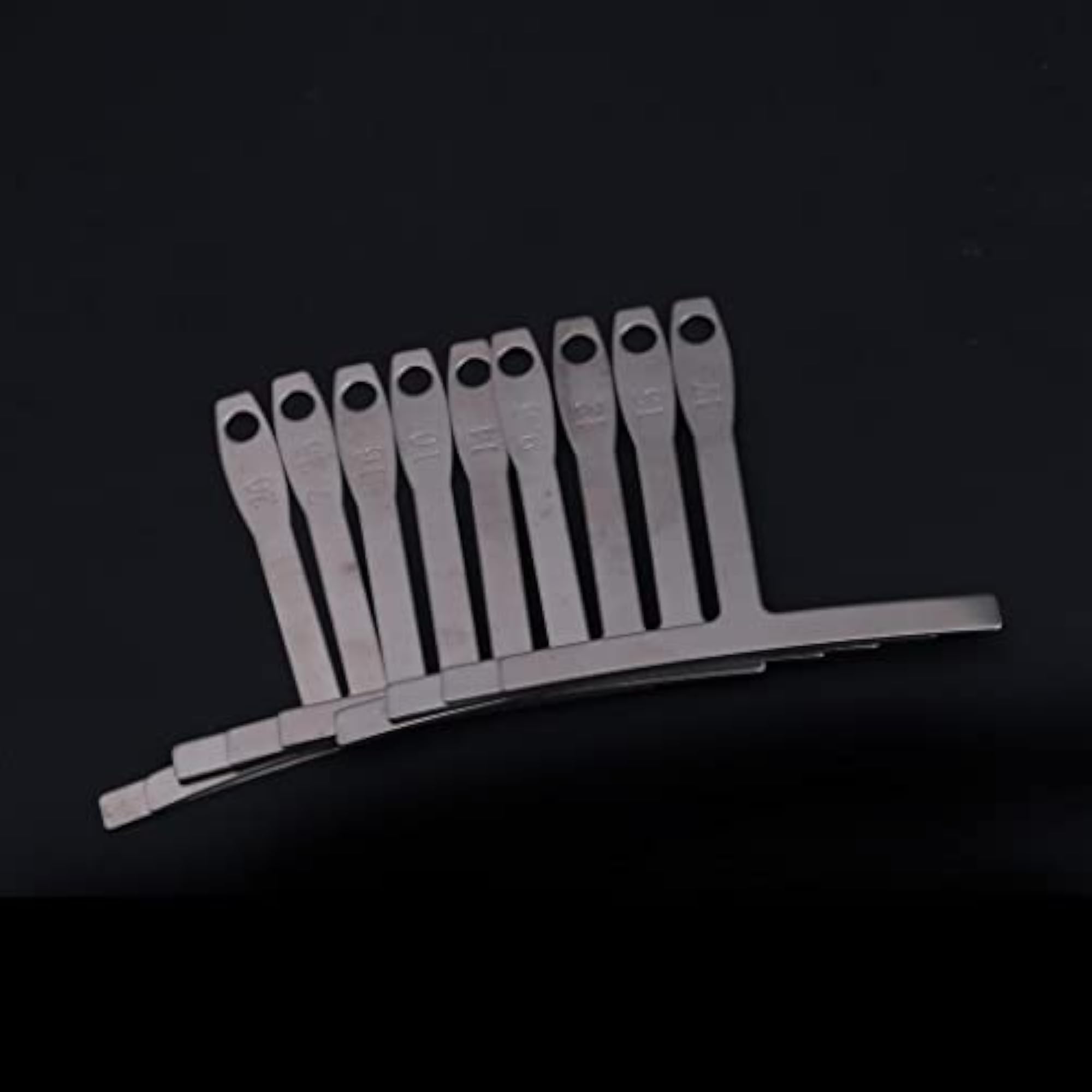9pcs Under Radius Gauge & Action Gauge Set for Guitar Builders