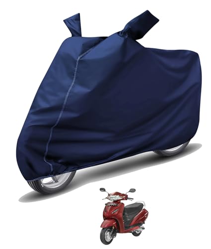 Image of Auto Hub Waterproof Scooty Cover Compatible with Activa 4G Dustproof, UV Protection Two Wheeler Scooty Activa 4G Cover - Blue