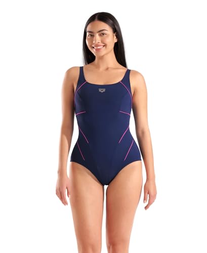 ARENA Jewel Low R Damen One Piece C-Cup Badeanzug, Bodylift Formende Bademode, Power Mesh Technologie, Damen Schwimmanzüge Hergestellt aus Chlorresistentem Sensitive Material 2