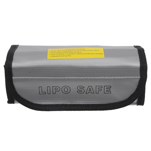LALADEFIEE Fireproof Lipo Battery Pouch Reusable Explosionproof Battery Storage Bag for Rc Drone Lithium Safety Charging and Transport