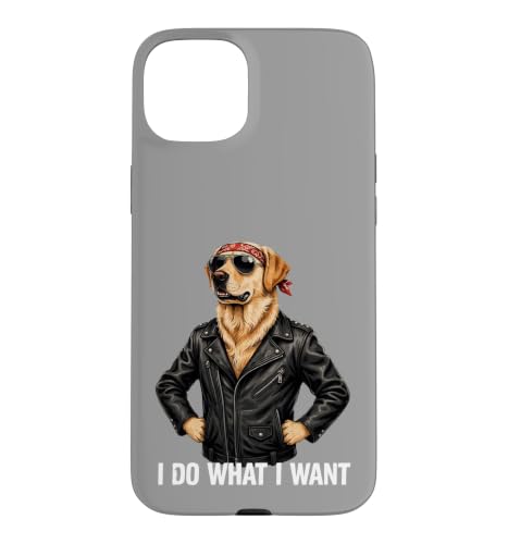 Chien Motard Amusant Retriever, Je Fais ce Que Je Veux Coque pour iPhone 15 Plus