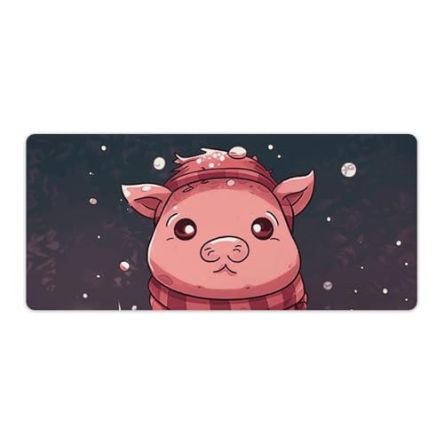 Tapis de souris de jeu avec base en caoutchouc antidérapante et grand motif