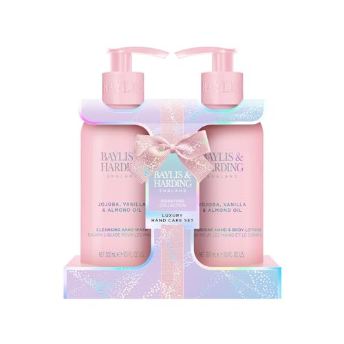 Baylis & Harding Gift Set for Women - Hand & Skincare pack - Jojoba, Vanilla & Almond Oil Indulgent - 2-Pack