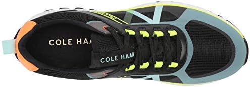 Cole Haan Women's All-Terrain Sneaker Cross Trainer, Black MESH/Black Leather/Stormcloud Leather/Blue Tint/Safety Yellow/Shocking Orange, 8.5 | Image 4