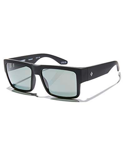 Spy Optic Unisex Cyrus Soft Matte Black/Happy Grey Green Polar Sunglasses