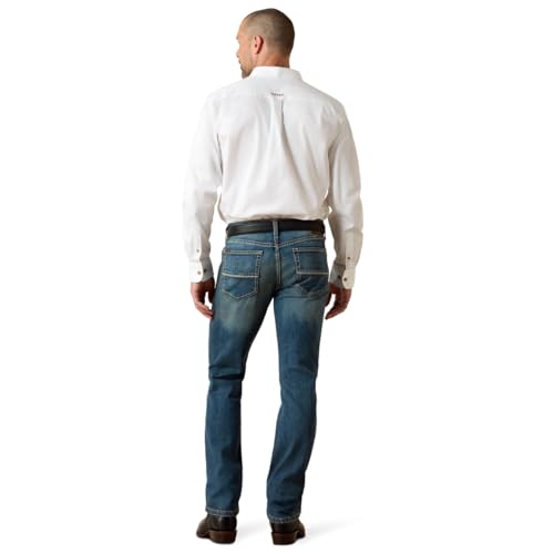 ARIAT Mens Men s M8 Modern TekStretch Sebastian Slim Leg Jean Grafton 35 36, Grafton, 35W x 36L US by ARIAT - Used condition - Image 2