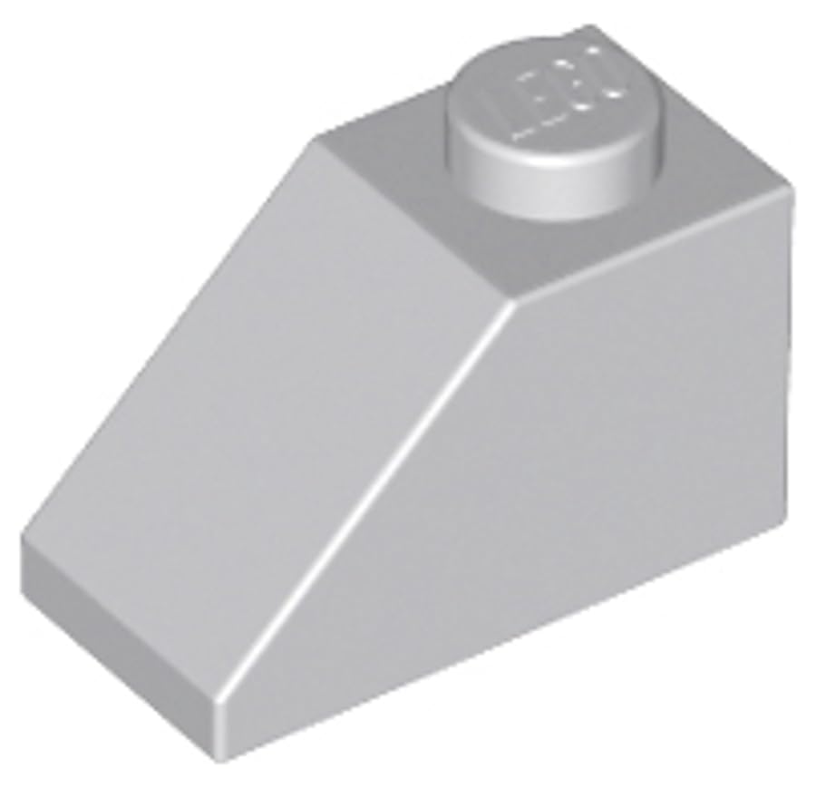 LEGO Slope 45 Degrees, 2 x 1, Part Number 3040 (Light Bluish Gray, 10, Bricks) — image 1