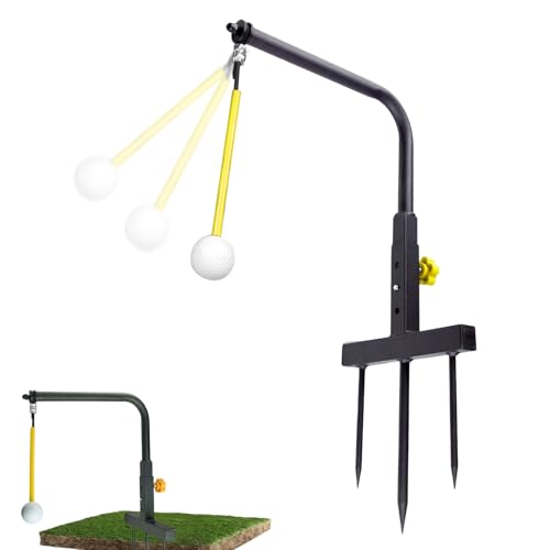 Golf Swing Training Aid,Adjustable Height Simulator Alignment Stand | Golf Practice Equipment - For Golfing Men Golfers Game Gar
