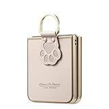 iTape Schutzhülle für Motorola Moto Razr 60 Ultra mit Diamant-Ring-Schnalle, weiche Haptik, Katzenpfoten-Diamantring, Ständer, Handyhülle, Goldrahmen