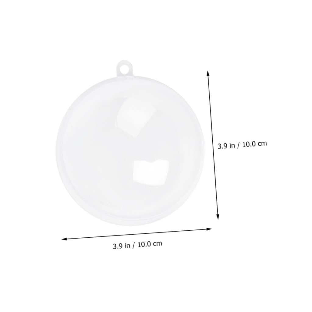 Amosfun 3 Set Palla Vuota Di Natale Palline Sospese Trasparenti Palline Riempibili Fai Da Te Christmas Tree Alberelli Di Natale Abbellimento Festivo Decorazione Esterna Abs 10 Pezzi * 3