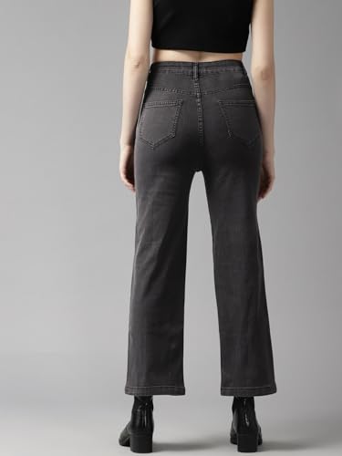 Image of GUTI Womens High Rise Crop Length Jeans()