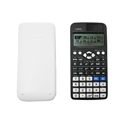 Dakexiong FX-991EX Calculadora Científica Calculadora Multifunción Científica, 552 funciones, 10+2 pantallas, ideal para estudiantes y profesores, oficina, negro