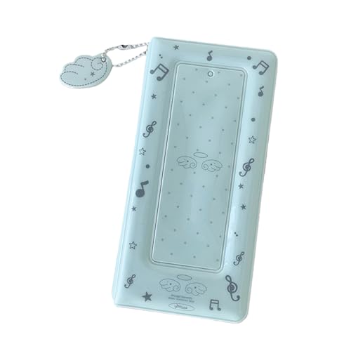 ZEPFJHE Álbum de fotos con 20 bolsillos, organizador de tarjetas para tarjetas fotográficas de 6 x 2.2 pulgadas, álbum decorativo