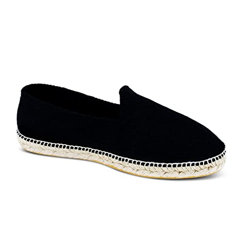 weltenmann Corralejo – Farbige Slip-on Espadrilles aus Baumwolle mit Schuhbeutel, Vulcano, 43, Handmade in Spain