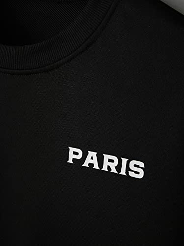 Milumia Men's Casual Crewneck Drop Shoulder Long Sleeve Sweatshirt Pullover Tops3