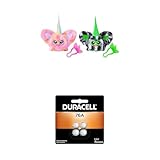 Furby Furblets Fierce & Fabulous 2 Pack, Greenie-Meanie & May-May with 45 Sounds Each + Duracell 76A 1.5V Alkaline Batteries, 8 Count (Pack of 2) (Bundle)