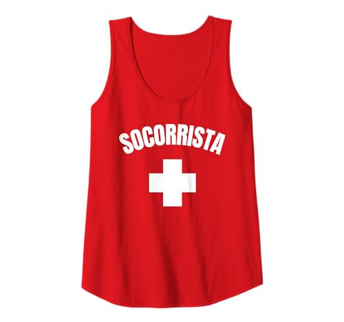 Camiseta Socorrista (Diseño Solo en Frente) Socorrista Camiseta sin Mangas