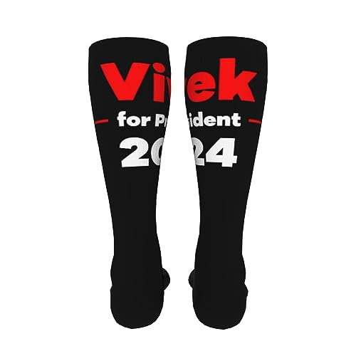 Vivek Ramaswamy For President 2024 Knee High Socks For Women Long Tube Socks Athletic Compression Socks Unisex High Socks Girls4