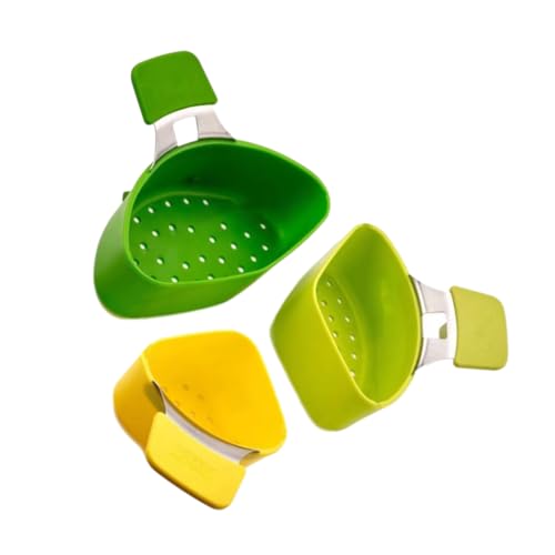 AMSLSIU Cesta de vaporizador divisora de Cacerola de Silicona para Aplicaciones amplias, Apta para Todas Las Necesidades de Cocina, vaporizador Tipo Nido con Triple Divisor