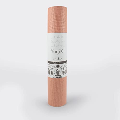 ZAFUKI, esterilla yoga antideslizante inicia PVC, 61x182x0,4 cm, Colchoneta yoga, pilates, fitness ejercicio intensidad ligera a media, mat yoga (ROSA) Cover