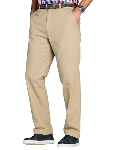 Cotton Chino Pants with Stretch Waistband Versatile, Comfortable & Stylish Smart Casual Pants Sand