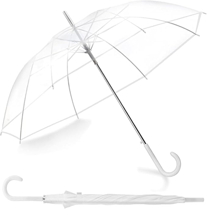 Clear Transparent Umbrella, Auto Open, Long Handle, Windproof Design, for Travel and Outdoor Events-picture-49