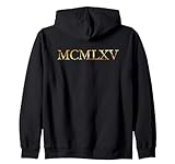 mcmlxv annata nel 1965 (giallo antico) regalo 60 compleanno felpa con cappuccio