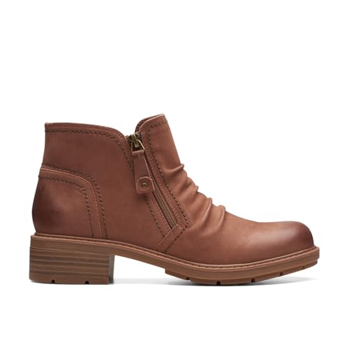 Clarks Collection Women's Hearth Dove Ankle Boot, Tan Nubuck, 9 Medium US by Clarks - Image 2