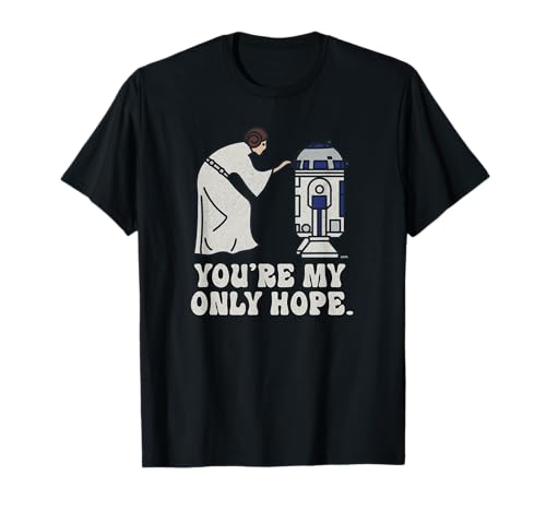Star Wars Princess Leia R2-D2 You’re My Only Hope Retro T-Shirt