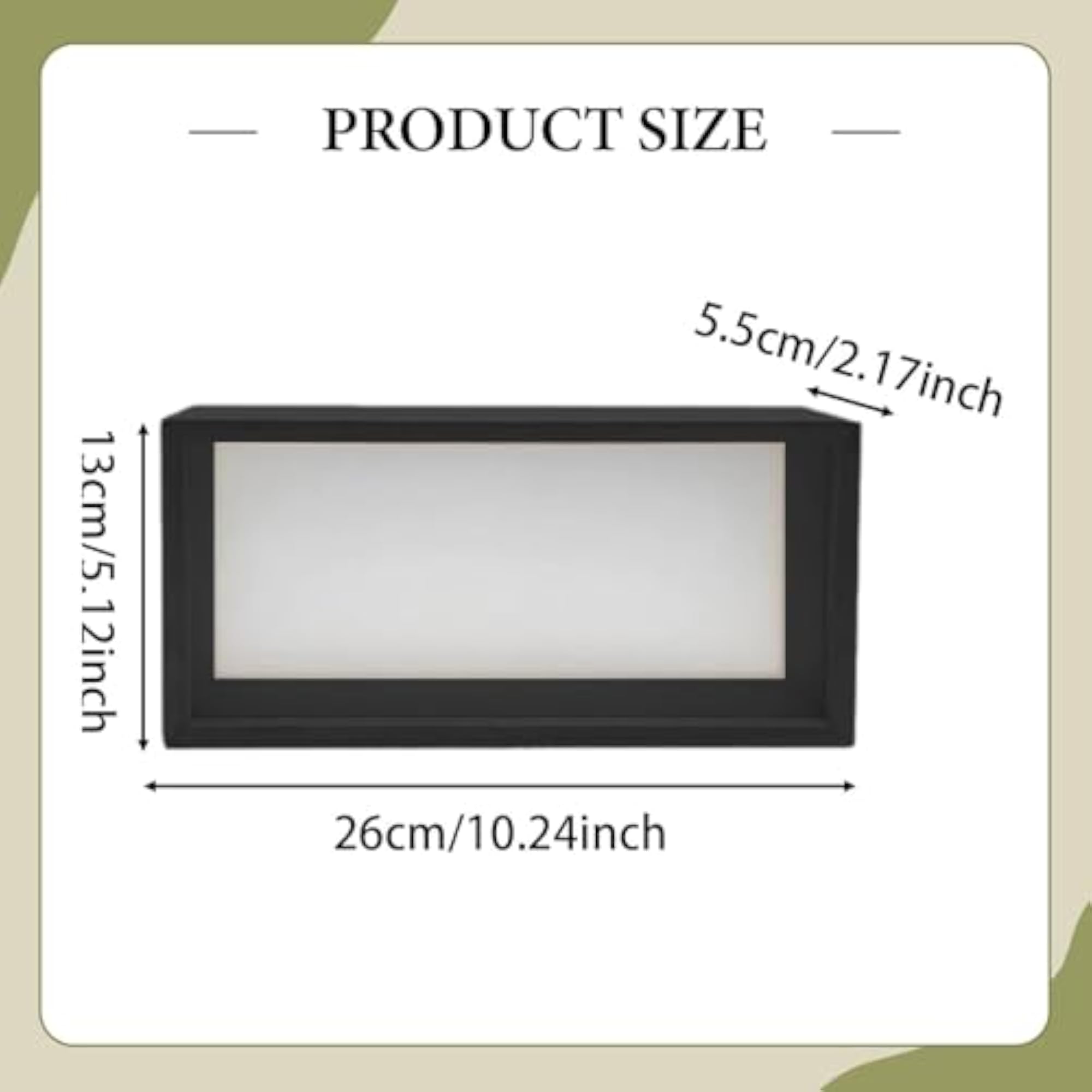 Wood Memory Box Shadow Box Frame for Photos and Memorabilia