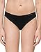 Calvin Klein Women's Invisibles Thong Panty, Black, Medium