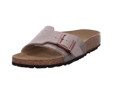 Birkenstock Catalina sandales femme en cuir de nubuck beige sand