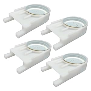 4 Pack Bee Hive Feeder – White Entrance Feeders for Bee Hives – Easy and Effective Water or Sugar Syrup Feeding Solution