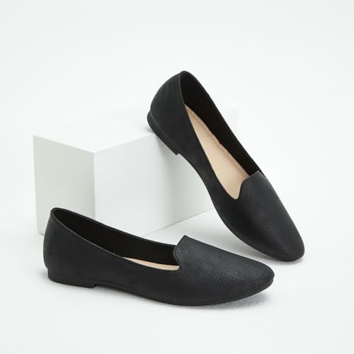 Ballet Flats Shoes for Women Dress Shoes Comfortable Dressy Casual Business Slip on Shoes Loafers3
