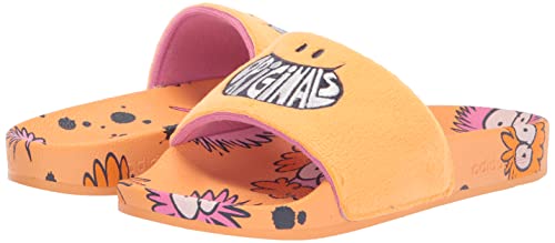 Adidas Originals Adilette Slides Sandal, Hazy Orange/White/Shadow Navy, 6 Us Unisex Big Kid #TOP6