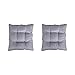 Ambientehome, Coussins rembourés pour mobilier de Jardin. Serie de 2. Couleur Grise,env.60x60x10 cm