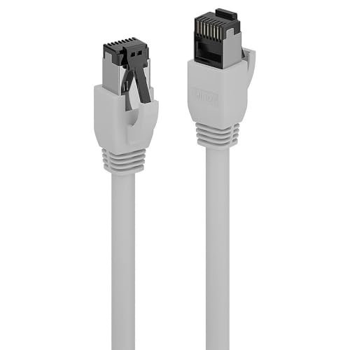 LINDY Câble Ethernet Cat 8 de 1 m - 40 Gbit/s - 2000 MHz - Câble réseau RJ45 LAN compatible avec PC/ordinateur portable, modem, routeur, commutateur, TV, Xbox, PS5