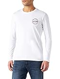 JACK&JONES JJBRAT tee LS Camisa Manga Larga, White/Fit:Standard fit, M de los Hombres