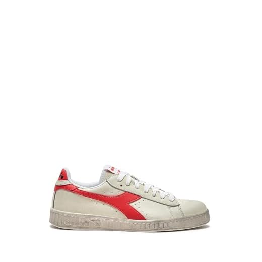 Diadora Scarpe Game L Low Fluo Waxed Sneaker Unisex Bianco/Rosso 43